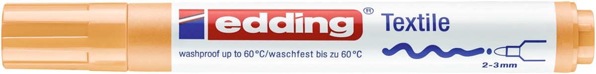 edding 4500 Textilmarker hellorange, Rundspitze 2-3 mm (Art.-Nr.: 4-4500016)