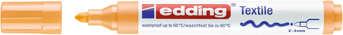 edding 4500 Textilmarker hellorange, Rundspitze 2-3 mm (Art.-Nr.: 4-4500016)