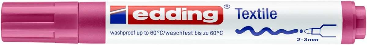 edding 4500 Textilmarker karminrot, Rundspitze 2-3 mm (Art.-Nr.: 4-4500019)