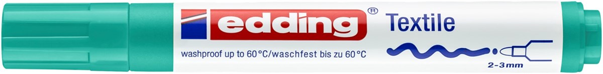 edding 4500 Textilmarker blassgrün, Rundspitze 2-3 mm (Art.-Nr.: 4-4500034)