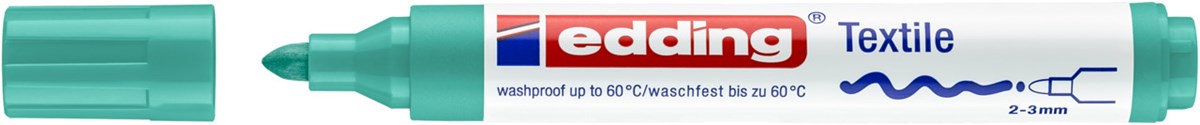 edding 4500 Textilmarker blassgrün, Rundspitze 2-3 mm (Art.-Nr.: 4-4500034)