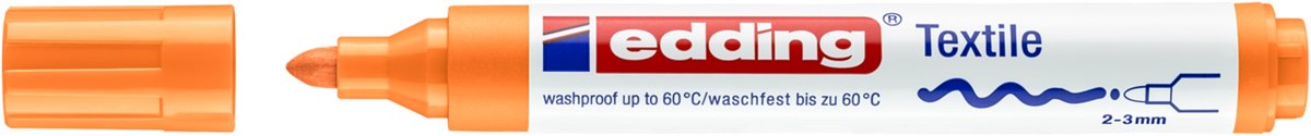 edding 4500 Textilmarker neonorange, Rundspitze 2-3 mm (Art.-Nr.: 4-4500066)