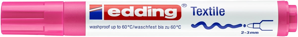 edding 4500 Textilmarker neonrosa, Rundspitze 2-3 mm (Art.-Nr.: 4-4500069)