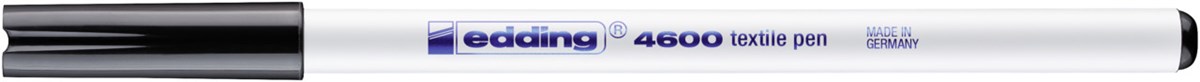 edding 4600 Textilstift schwarz, Rundspitze 1 mm (Art.-Nr.: 4-4600001)