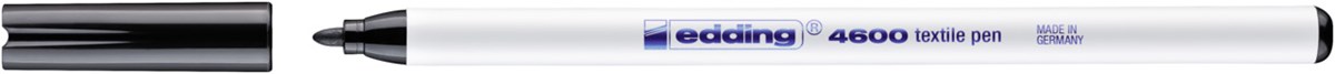 edding 4600 Textilstift schwarz, Rundspitze 1 mm (Art.-Nr.: 4-4600001)