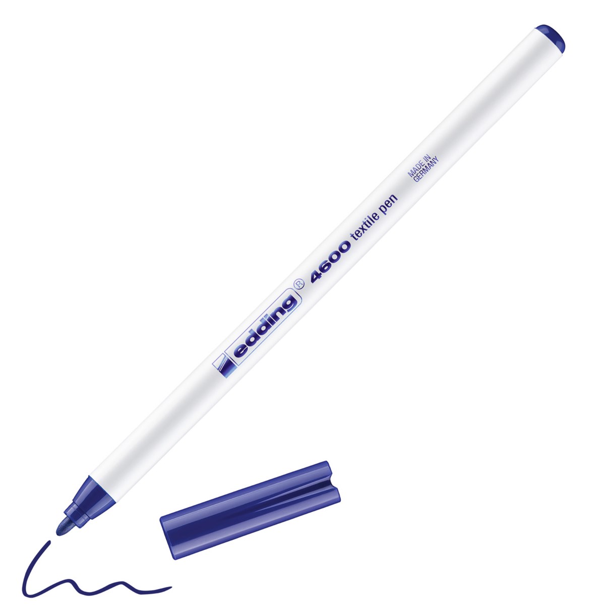 edding 4600 Textilstift blau, Rundspitze 1 mm (Art.-Nr.: 4-4600003)