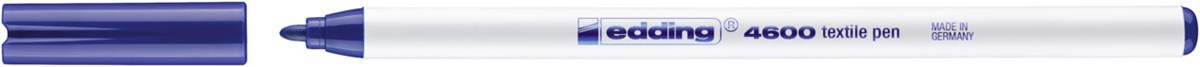edding 4600 Textilstift blau, Rundspitze 1 mm (Art.-Nr.: 4-4600003)