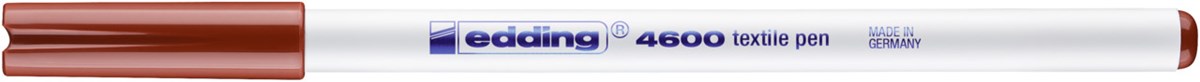 edding 4600 Textilstift braun, Rundspitze 1 mm (Art.-Nr.: 4-4600007)