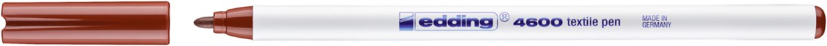 edding 4600 Textilstift braun, Rundspitze 1 mm (Art.-Nr.: 4-4600007)