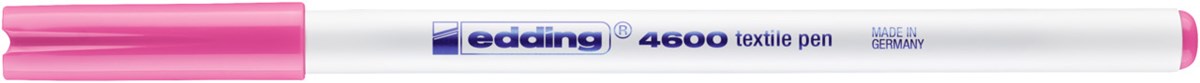 edding 4600 Textilstift rosa, Rundspitze 1 mm (Art.-Nr.: 4-4600009)