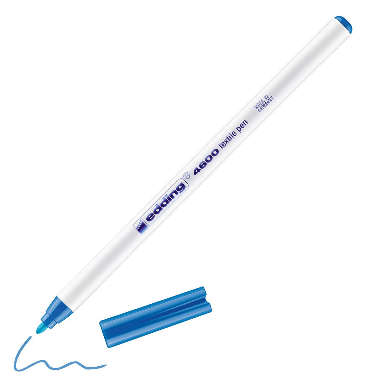 edding 4600 Textilstift hellblau, Rundspitze 1 mm (Art.-Nr.: 4-4600010)