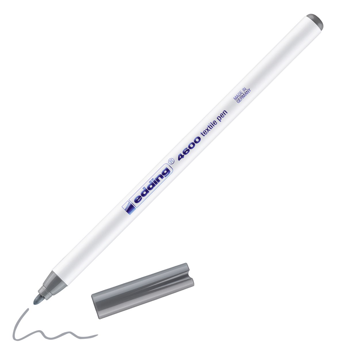 edding 4600 Textilstift grau, Rundspitze 1 mm (Art.-Nr.: 4-4600012)