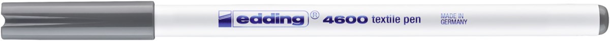 edding 4600 Textilstift grau, Rundspitze 1 mm (Art.-Nr.: 4-4600012)