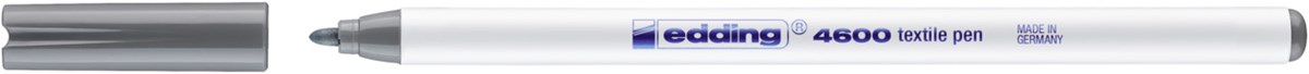 edding 4600 Textilstift grau, Rundspitze 1 mm (Art.-Nr.: 4-4600012)