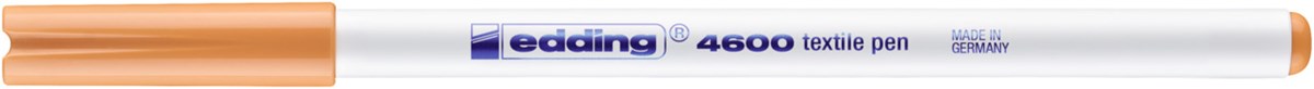 edding 4600 Textilstift hellorange, Rundspitze 1 mm (Art.-Nr.: 4-4600016)