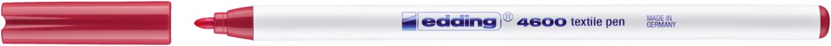 edding 4600 Textilstift karminrot, Rundspitze 1 mm (Art.-Nr.: 4-4600019)