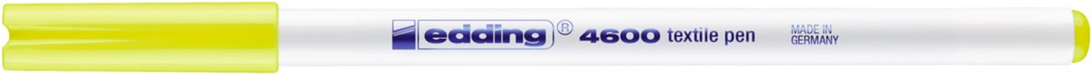 edding 4600 Textilstift neongelb, Rundspitze 1 mm (Art.-Nr.: 4-4600065)