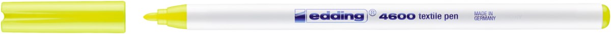 edding 4600 Textilstift neongelb, Rundspitze 1 mm (Art.-Nr.: 4-4600065)