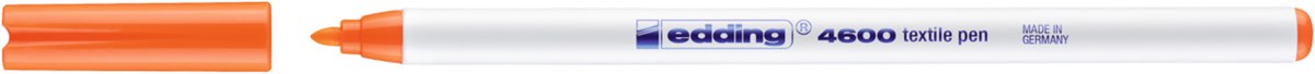 edding 4600 Textilstift neonorange, Rundspitze 1 mm (Art.-Nr.: 4-4600066)