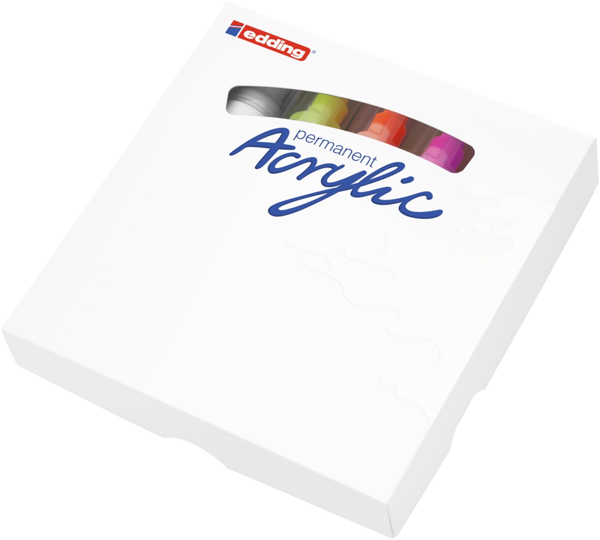 edding 5000 Acrylmarker breit 5er Set sortiert neon, Keilspitze 5-10 mm (Art.-Nr.: 4-5000-5)