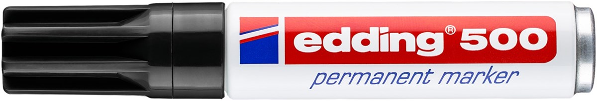 edding 500 Permanentmarker schwarz, Keilspitze 2-7 mm (Art.-Nr.: 4-500001)