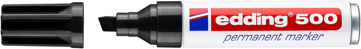 edding 500 Permanentmarker schwarz, Keilspitze 2-7 mm (Art.-Nr.: 4-500001)