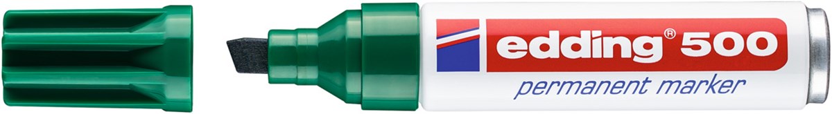 edding 500 Permanentmarker grün, Keilspitze 2-7 mm (Art.-Nr.: 4-500004)