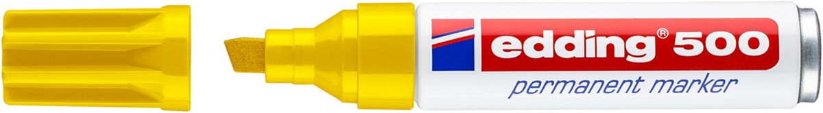 edding 500 Permanentmarker gelb, Keilspitze 2-7 mm (Art.-Nr.: 4-500005)