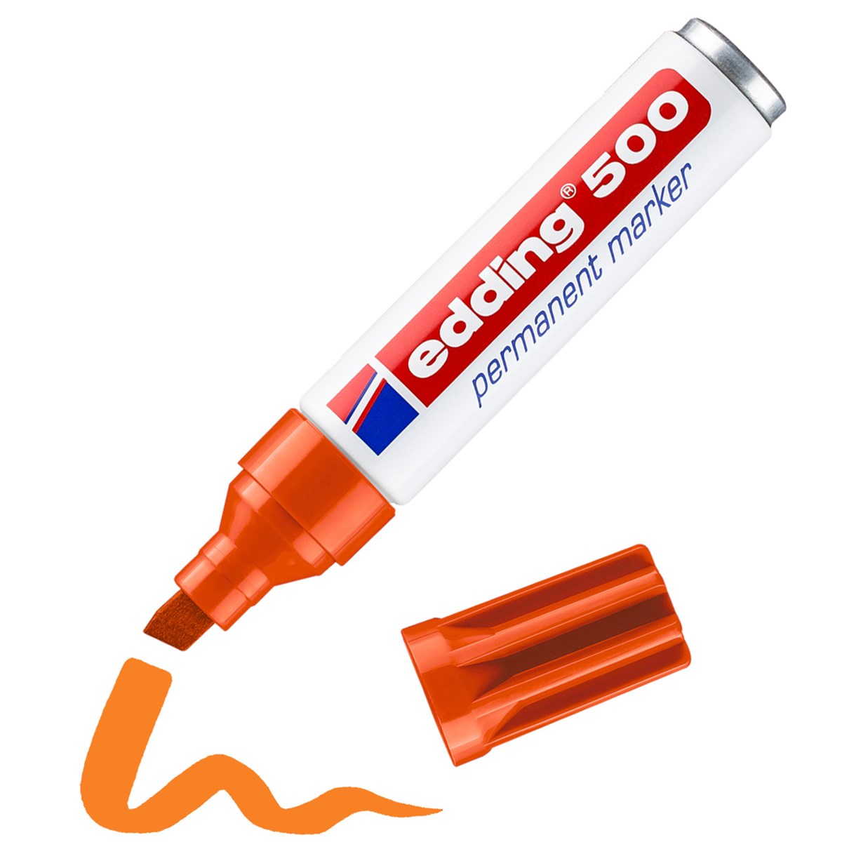 edding 500 Permanentmarker orange, Keilspitze 2-7 mm (Art.-Nr.: 4-500006)