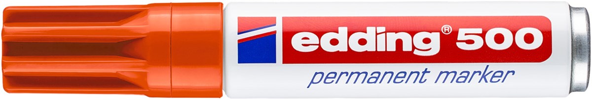 edding 500 Permanentmarker orange, Keilspitze 2-7 mm (Art.-Nr.: 4-500006)
