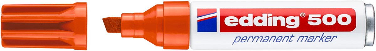 edding 500 Permanentmarker orange, Keilspitze 2-7 mm (Art.-Nr.: 4-500006)