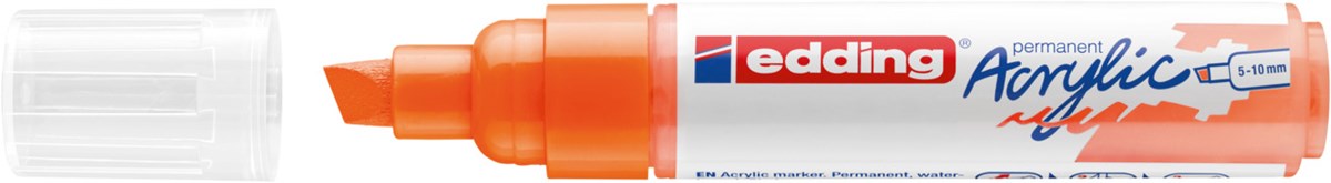 edding 5000 Acrylmarker breit neonorange, Keilspitze 5-10 mm (Art.-Nr.: 4-5000066)