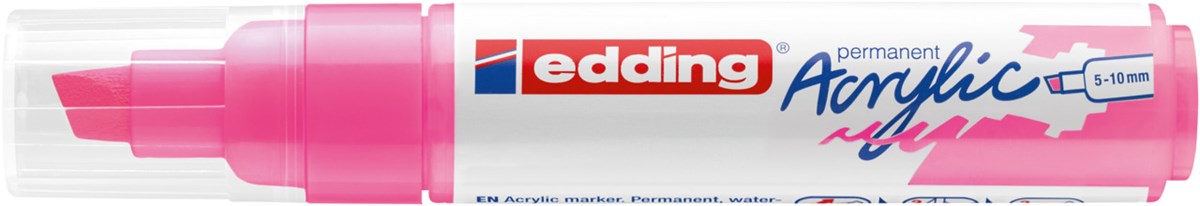 edding 5000 Acrylmarker breit neonpink, Keilspitze 5-10 mm (Art.-Nr.: 4-5000069)