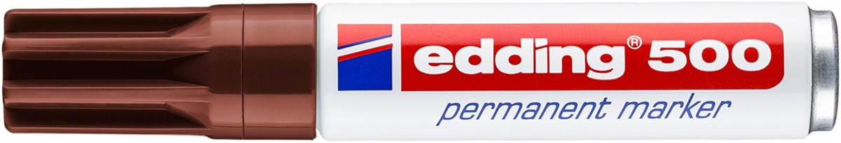 edding 500 Permanentmarker braun, Keilspitze 2-7 mm (Art.-Nr.: 4-500007)