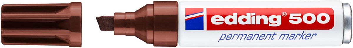 edding 500 Permanentmarker braun, Keilspitze 2-7 mm (Art.-Nr.: 4-500007)