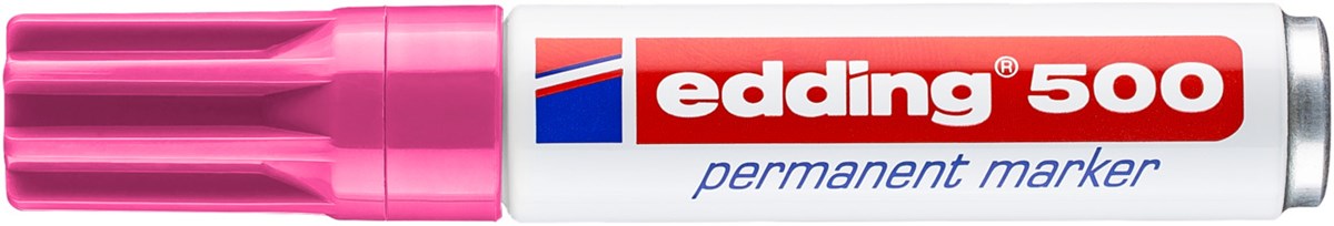 edding 500 Permanentmarker rosa, Keilspitze 2-7 mm (Art.-Nr.: 4-500009)