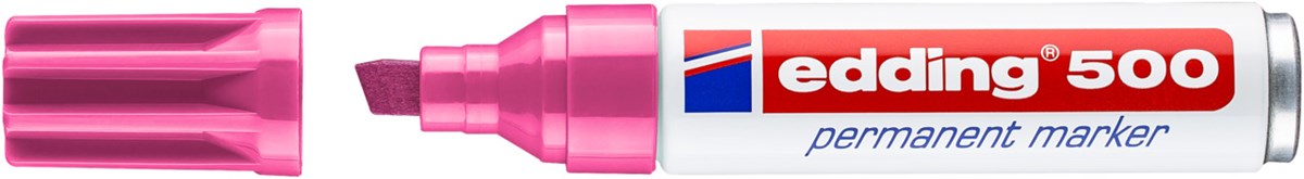edding 500 Permanentmarker rosa, Keilspitze 2-7 mm (Art.-Nr.: 4-500009)