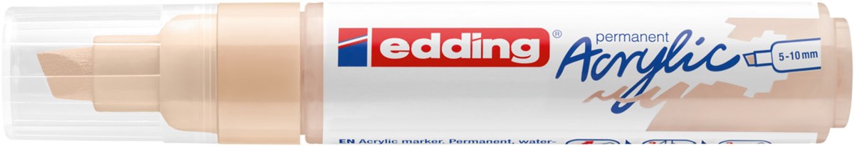 edding 5000 Acrylmarker breit warmbeige, Keilspitze 5-10 mm (Art.-Nr.: 4-5000255)