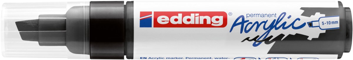 edding 5000 Acrylmarker breit schwarz, Keilspitze 5-10 mm (Art.-Nr.: 4-5000901)