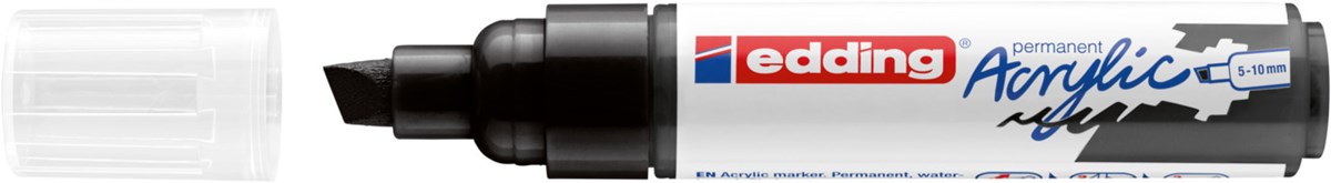 edding 5000 Acrylmarker breit schwarz, Keilspitze 5-10 mm (Art.-Nr.: 4-5000901)