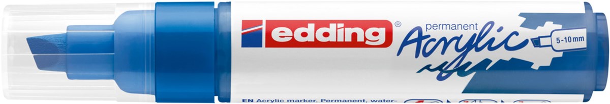 edding 5000 Acrylmarker breit enzianblau, Keilspitze 5-10 mm (Art.-Nr.: 4-5000903)