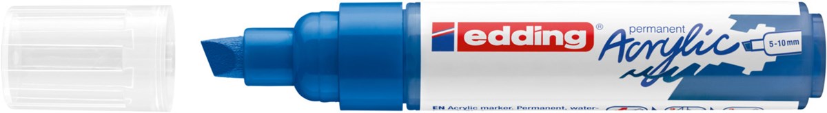edding 5000 Acrylmarker breit enzianblau, Keilspitze 5-10 mm (Art.-Nr.: 4-5000903)