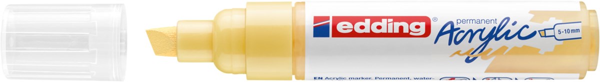 edding 5000 Acrylmarker breit pastellgelb, Keilspitze 5-10 mm (Art.-Nr.: 4-5000915)