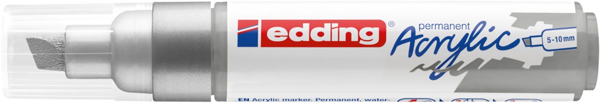 edding 5000 Acrylmarker breit silber, Keilspitze 5-10 mm (Art.-Nr.: 4-5000923)