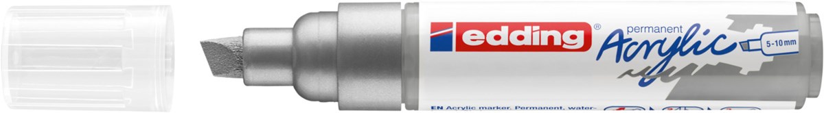 edding 5000 Acrylmarker breit silber, Keilspitze 5-10 mm (Art.-Nr.: 4-5000923)