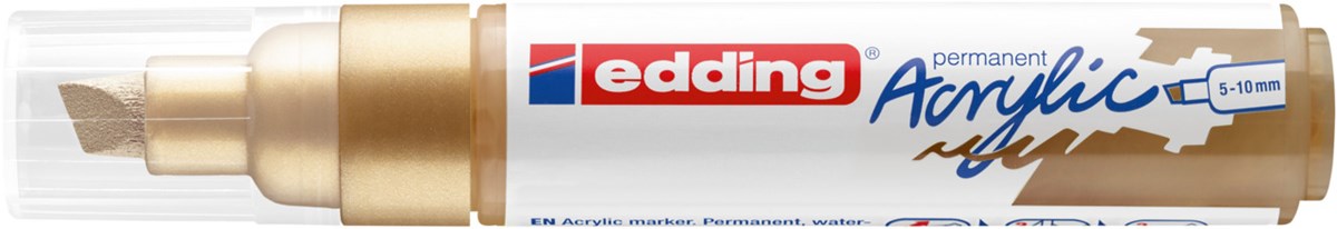 edding 5000 Acrylmarker breit reichgold, Keilspitze 5-10 mm (Art.-Nr.: 4-5000924)