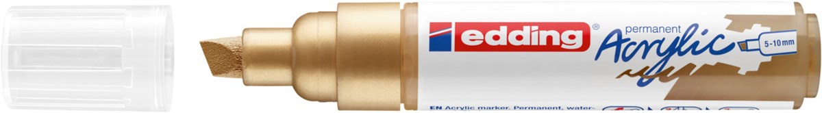 edding 5000 Acrylmarker breit reichgold, Keilspitze 5-10 mm (Art.-Nr.: 4-5000924)