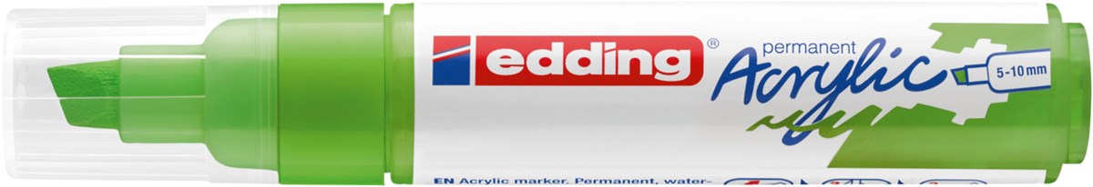 edding 5000 Acrylmarker breit gelbgrün, Keilspitze 5-10 mm (Art.-Nr.: 4-5000927)