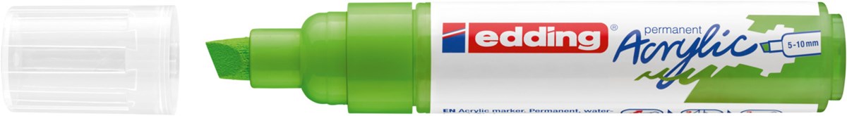 edding 5000 Acrylmarker breit gelbgrün, Keilspitze 5-10 mm (Art.-Nr.: 4-5000927)