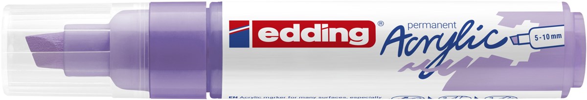 edding 5000 Acrylmarker breit helllavendel matt, Keilspitze 5-10 mm (Art.-Nr.: 4-5000931)